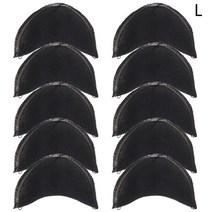 폼포드 폼보드 하드보드지 새로운 10 pcs 5 쌍 s m l 어깨 패드 블레이저 티셔츠 의류 재봉 액세서리 용 소프트, 블랙 엘