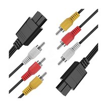 2PC N64 AV 케이블 to HDMI 오디오 비디오 코드 닌텐도 64 게임큐브 GC 슈퍼 SNES 게임 콘솔 액세서리 AV/TV 케이블6개FT