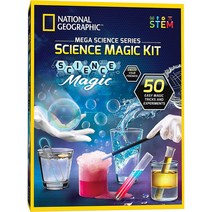 NATIONAL GEOGRAPHIC 과학 매직 키트 - 마술 트릭으로 20가지 독특한 실험 수행 마술 지팡이와 50개 이상, 01 Mega Science Magic