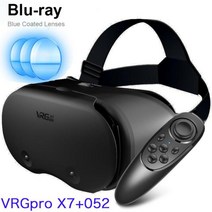게임 가상현실 VR VRGPRO X7 3D VR 헤드셋 스마트 폰용 가상 현실 안경 헬멧 컨트롤러가있는 전화 렌즈 헤, 02 02