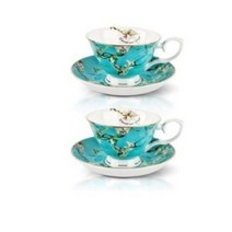 반고흐 아몬드꽃 커피잔 2인조세트, 민트, 2세트