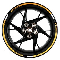 가와사키 닌자250 400 650 Z250 400 650 800 900 1000 ZX636 빛반사 휠스티커 레터링 튜닝 필름 커스텀 파츠 리플렉티브 방수, 클래식 다크 옐로우