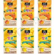 미닛메이드 조이 오렌지 + 망고 주스팩195ml x 32개(반반) 팩음료, 상세페이지 참조, 상세페이지 참조