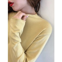 아보카도 그린 스웨터 여 가을 겨울 이너 반폴라 레깅스 루즈핏 야상 풀오버 니트 러쉬