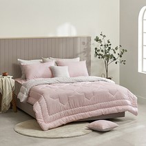 알레르망 [알레르망] 르바인 차렵이불 Q 4종세트 핑크