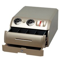 이글코리아 원터치 슬라이딩 금고 SC-3000 2중 장금장치 2단 서랍 카운터 매장 가정용