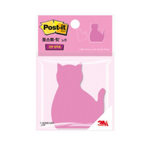 포스트잇 강한점착용 다이컷 노트 76 x 76 mm, 고양이, 45개입