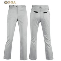 PGA [PGA] 여성 여름 쿨마스터 레귤러 핏 데일리 골프 팬츠 바지 체크그레이