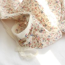 대폭-60수아사)스윗미니로즈플라워(아이보리) CC1 마루원단, 아이보리