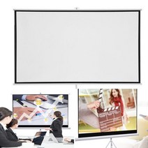 72형 스탠드 빔 프로젝터 스크린(16:9비율) 영상기기 교회영상시스템 프로젝터스크린