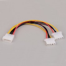 GuSou-4 핀 IDE 1-2 1-3 Molex 전원 공급 장치 Y 분배기 연장 케이블 3 개, 01 1 To 2