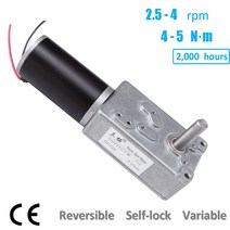 모터 호환 GW31CT 2.2RPM 5RPM DC 24V 12V 5Nm 웜 기어 박스 감속기 전기 고 토크 DIY 자동차 탱크 모델지능형 로봇 모델, 12V 2.2RPM