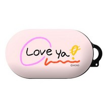 기타 바보사랑[원스컴퍼니]몬드몬드 타이포 Love ya 갤럭시 버즈 플러스 케이스, 타이포Loveya