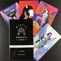 골든 아르누보 타로 카드 보드 게임 영어 점술 가족 선물 파티 놀이, [15] 78PCS TT42