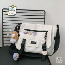 여성 스웨이드 가방 백 하라주쿠 다목적 캔버스 크로스 바디 솔리드 컬러 플립 캐주얼 핸드 숄더 십대 소녀 메신저 satchels