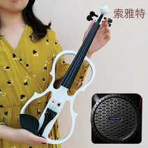 충전 마이크로 스피커 스피커폰 잔향 전자 바이올린 블루투스 반주 조절 가능, 기계식 스트링 플레이트의 튜닝이 더 쉽다고 추천합니다, 풀 기능 외삽 플레어 풀프레임 화이트