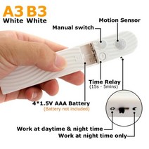iot스위치 모션 센서 조명 스위치 12V PIR 24V 5V 움직임 감지기 타이머 적외선 자동 ON OFF 라이트 야외, [02] 24V, [02] A2 White, 1개