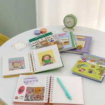 접착식 포토북 어린이집 졸업 앨범 초음파 꾸미기 셀프 사진 보관 성장 만들기 사진첩 일기 다이어리 네컷 여행 아기 커플 포토 결혼 포카 웨딩 붙이는 미니 바인더, 색상, 옐로우