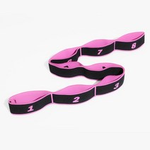 오래보아 요가 풀 스트랩 벨트 폴리에스터 라텍스 탄성 라틴 댄스 스트레칭 밴드 루프, --장미