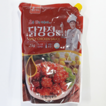 한맥 닭강정 양념소스 2kg 치킨집양념 급식용 업소용 식당용 뷔페용, 1개