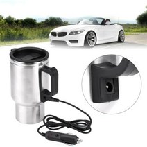 12v 차량용커피포트 차량용주전자 500ML 자동차 기반 난방 스테인레스 스틸 컵 주전자 12V 여행 커피 온수 가능하게 음료 뜨거운 물 도로