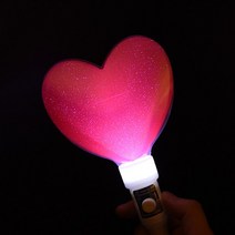 파티해 LED 큐티 하트봉, 핑크, 1개