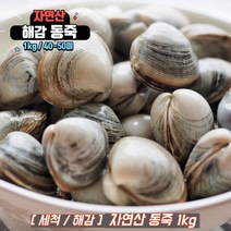 자연산 해감 동죽 동죽조개 물총조개 조개탕, 1kg