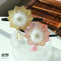 한복머리띠 아기 배씨머리띠 여아 머리핀 장신구 소품 명절 설날