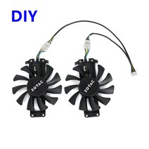 ZOTAC GTX950 GTX960 GTX1060 4G PCI-EDC 그래픽 카드 팬용 75MM 냉각 팬 GA81S2U 12V 0.38A 4 핀, CHINA|DIY Fan