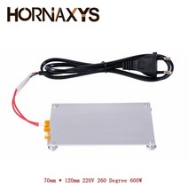 600W 난방 납땜 칩 직사각형 알루미늄 Desoldering BGA led 램프 역 PTC 분할 격판 덮개 LED 제거제 220V 2, 600W EU Plug