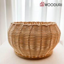우드리 통통바구니 라탄 DIY 키트 전통 공예 소품, 기본