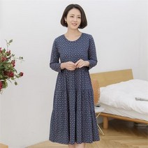 조이마담 H8107 잔꽃 캉캉 면 홈웨어 원피스 엄마홈드레스 50대60대중년여성잠옷 실내복_P088108813 425586
