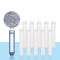 [워터웰 호환필터] 워터웰 샤워기 클린필터 국내산 녹물제거 염소완화 호환 리필필터, 워터웰 샤워기 호환 녹물필터 10개