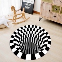 트릭아트 3D 입체 러그 카페트 발매트 카페 스튜디오 거실 대형, 옵션1