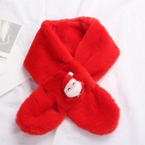 털목도리 토끼털목도리 쁘띠 머플러 밍크 목도리 넥워머 망토 판쵸 크리스마스 어린이 스카프 겨울 아기 ​​만화 따뜻한 스카프 for kids faux fur Thicked