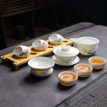 차판 다도 수제 세라믹 두꺼운 화상 방지 중국 차 가정용 환대, 9.Picture Style