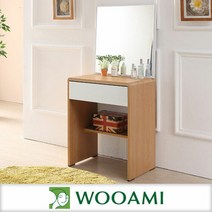 하니뷰600 서랍화장대세트(거울+의자포함), 화이트원목