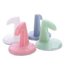 실리콘 문고리 스토퍼 도어 문걸이 방문 고정 후크, 그린CM001873