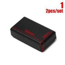와이어 정션 박스 전기 하우징 인클로저 방수 2pcs 새로운 플라스틱 블랙 diy 주택 악기 케이스 플라스틱 전자 프로젝트 상자 용품 31, 2pcs 50x28x15