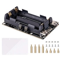 라즈베리 파이 4 ups 전원 공급 장치 uninterrupted ups hat 18 650 백업 배터리 전원 공급 장치 관리 확장 보드, 검은 색