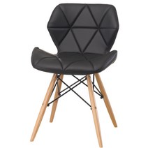 힐링가구 키스트 A형 주방 디자인 체어 사무실 인테리어 의자, 블랙