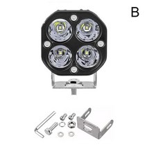 차량 조명 써치라이트 바라이트 3 인치 Led 작업 표시 줄 12V 24V 자동차 노란색 안개 램프 4x4 오프로드 바이크 오토바이 트랙터 운전 흰색 사각형 스포트 라이트, [02] white
