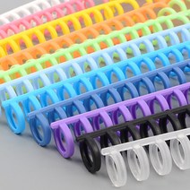 셀프제본 제본링 칼라 A4 책자 스프링 플라스틱 서류 프린트 복사, 색상, 오렌지