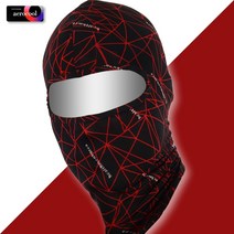 지원군몰 국산 쿨링 AEROCOOL 기능성 쿨바라클라바 여름용 자외선차단 복면 마스크 두건, 페인팅-레드