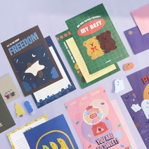 메리 편지지 세트 편지봉투 레터 예쁜 일러스트 선물 귀여운 특별한 디자인 문구, 07 BANANA