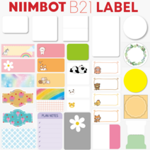 Niimbot B21 라벨프린터 라벨지, 사각화이트 50x30