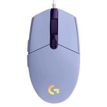 무료배송유선 게이밍 마우스 G102 8000 인치 당 점 6 버튼 USB PC 노트북 온라인 게이머용 미끄럼 방, 02 Purple, 한개옵션1