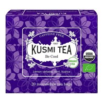 독일직구 Cusmi Tea Be Cool Bio - 민트 달콤 사과가 식물 - 크랩 티 백 - 모슬린 티백 20개, 수량, 상세참조