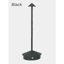 터치 LED 충전식 테이블 램프 레스토랑 바 호텔 커피 프로 Lampada Da Tavolo 장식, 02 Black_01 2500mAh