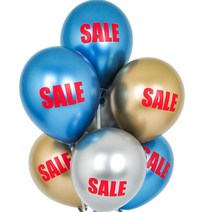 크롬풍선 30cm 10개입 오픈행사 입구 일반 장식 무대 카페 마켓